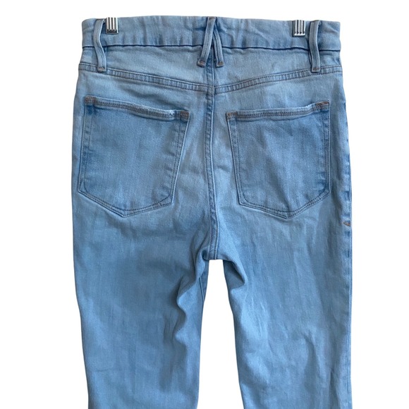 GOOD AMERICAN Good Classic Natural High Rise Straight Leg‎ Jeans 4/27 #GCNFL67T - Picture 11 of 12